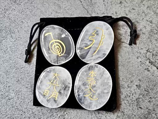 Quartz Reiki Stone 4pc Set